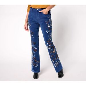 Ryan Simkhai Eyeshop Women's Pants Sz 14 Drifod Jeans Wyatt Multi-colored